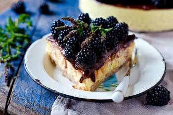 Ostružinový cheesecake